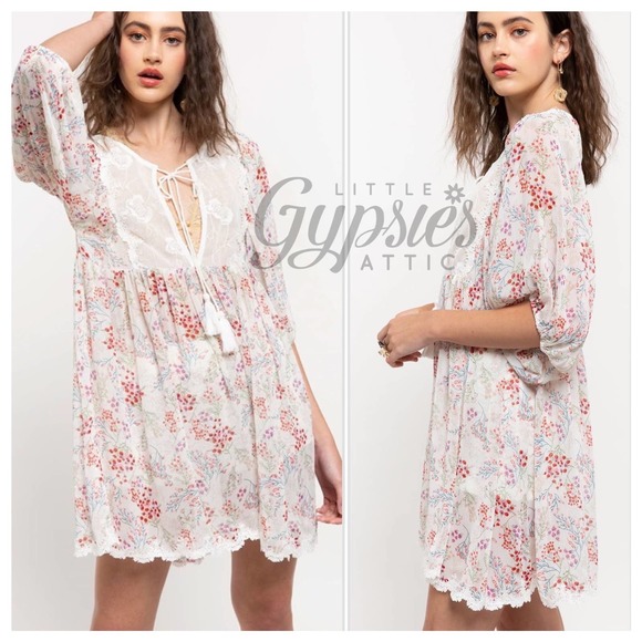 POL Dayna Floral Babydoll Layering Tunic - Picture 5 of 13